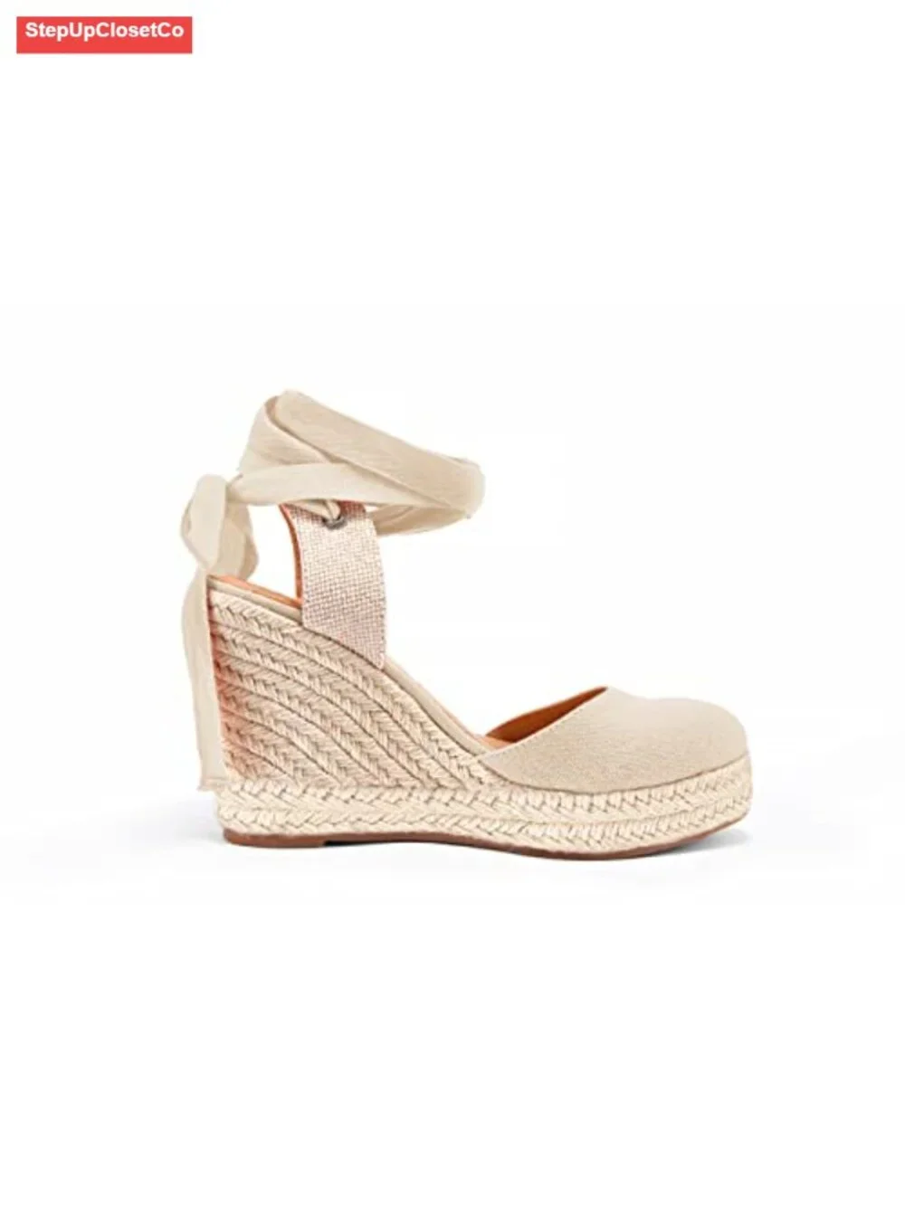 Women's Espadrille Wedge Sandals Platform Ankle Strap Closed Toe